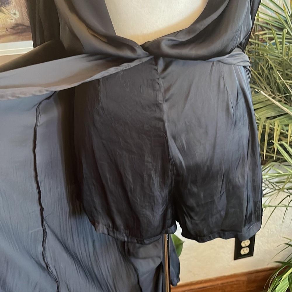 Black Lush open skirt with shorts onesie - Picture 2 of 10
